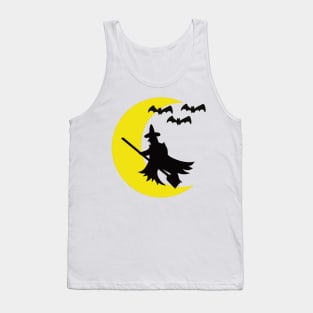 Halloween, holiday, decorations, witch, bats Tank Top